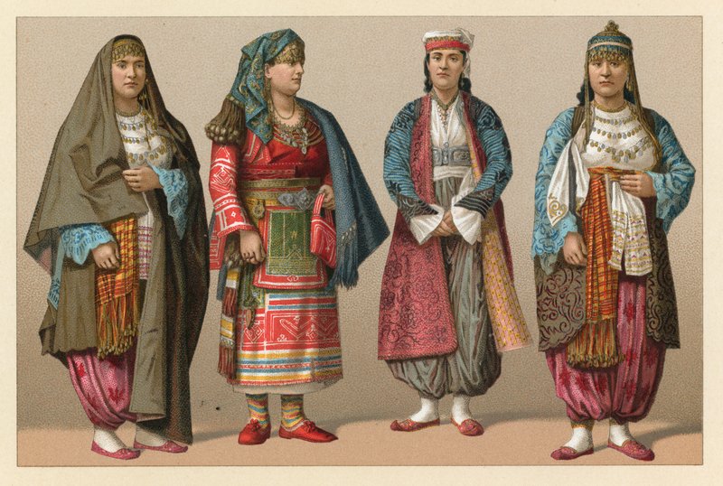 Europæisk Tyrkiet kostume af French School