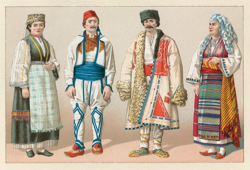 Europæisk Tyrkiet kostume af French School