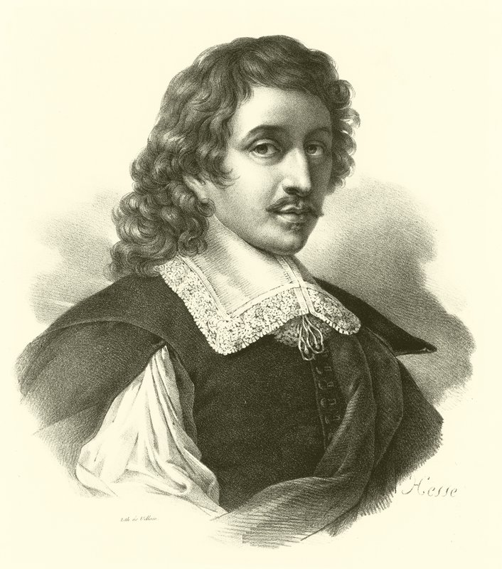 Eustache Le Sueur eller Lesueur, portræt (gravering) af French School