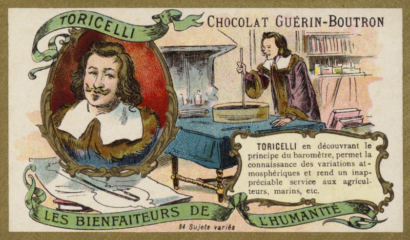 Evangelista Torricelli, italiensk fysiker og matematiker (chromolitho) af French School