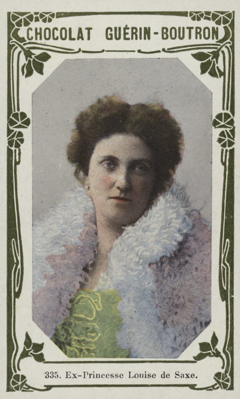 Eks-prinsesse Louise af Sachsen (farvet foto) af French School