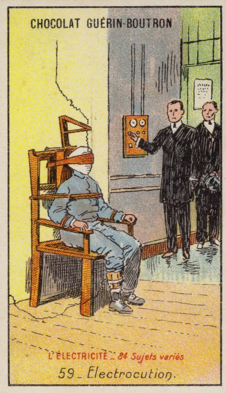 Udførelse ved elektrisk stød (chromolitho) af French School