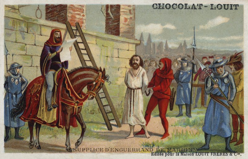 Henrettelse af Enguerrand de Marigny, chefminister for Philip IV af Frankrig, 1315 af French School