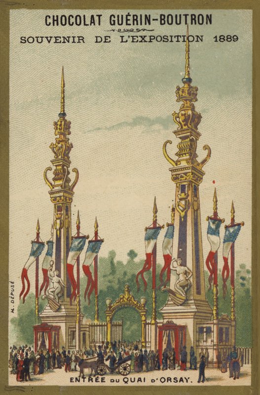 Udstilling 1889 - Chokolade souvenir af French School