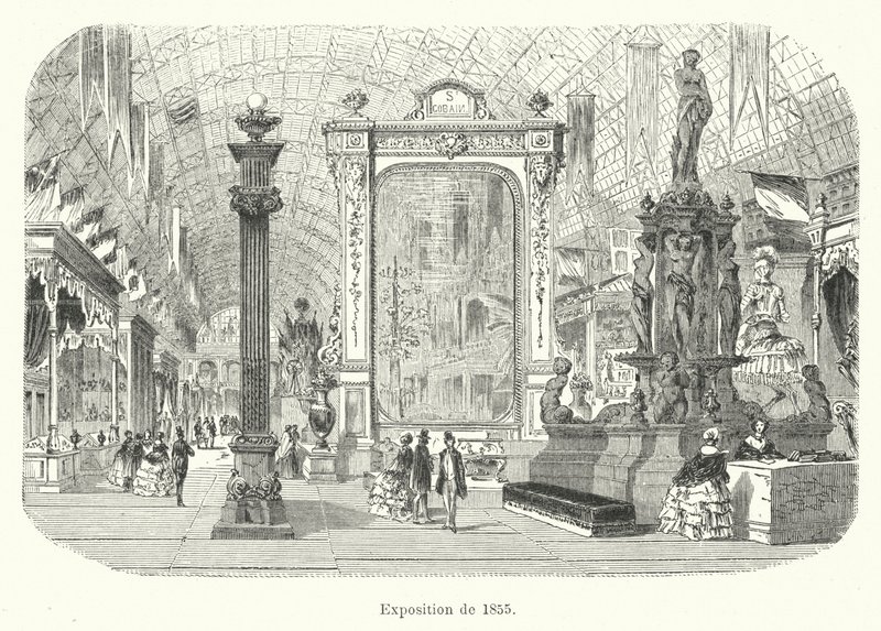 Exposition de 1855 (gravering) af French School