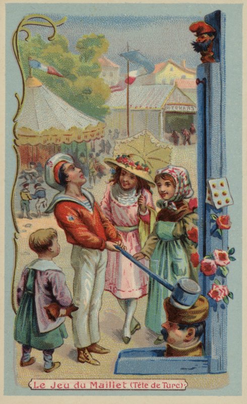 Fairground styrketester (chromolitho) af French School