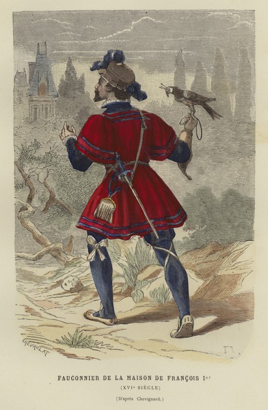 Falkoner af Frans I af Frankrigs husstand, 1500-tallet af French School