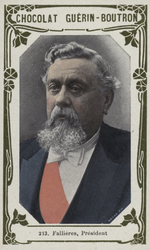 Fallieres, præsident (farvet foto) af French School