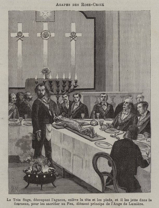 Rose Croix-festen (gravering) af French School