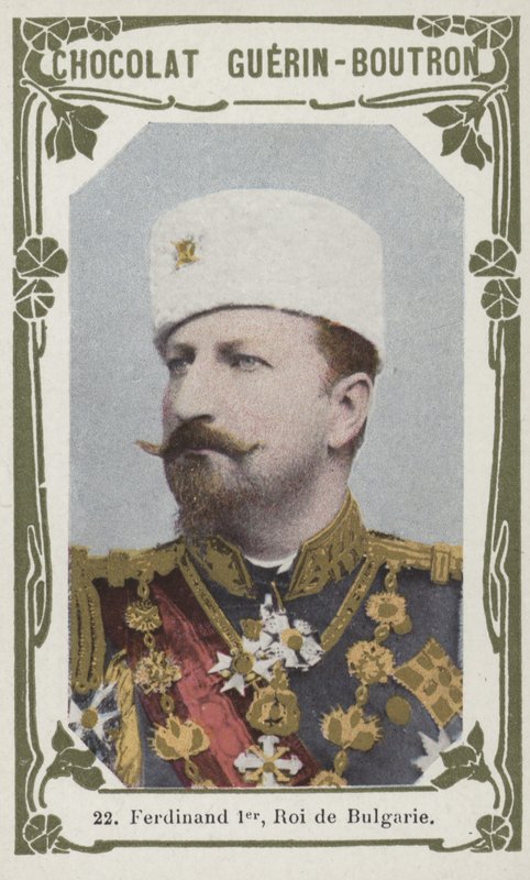 Ferdinand I, konge af Bulgarien (farvet foto) af French School