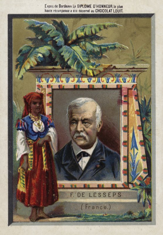 Ferdinand de Lesseps, fransk iværksætter og kanalbygger af French School