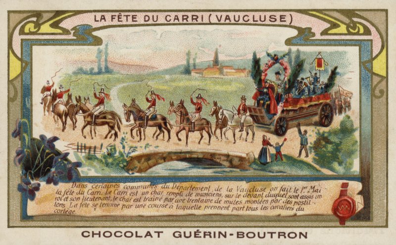 Festival of the Carri, Vaucluse, Frankrig (chromolitho) af French School