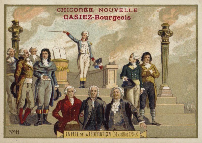 Fete de la Federation, Franske Revolution, 14. juli 1790 af French School