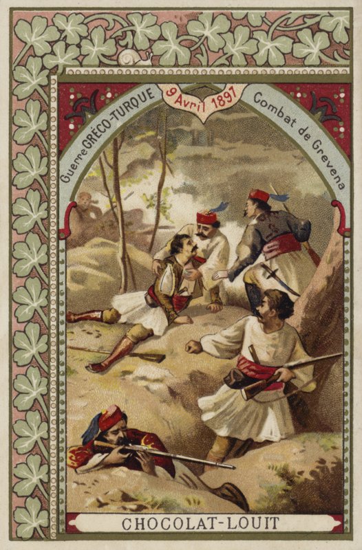 Kamp ved Grevena, græsk-tyrkisk krig, 9. april 1897 af French School
