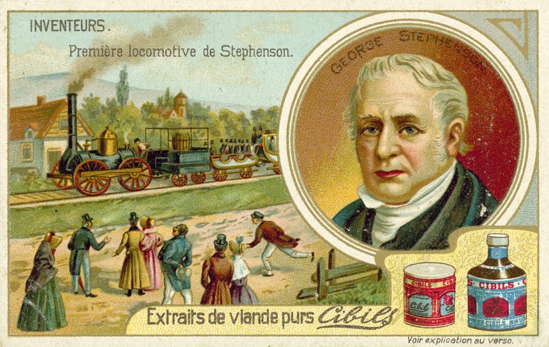 Første lokomotiv af Stephenson af French School