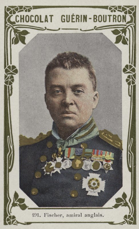 Fischer, britisk admiral (farvet foto) af French School
