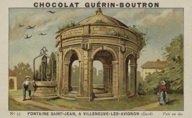 Fontænen Saint-Jean, i Villeneuve-les-Avignon, Gard af French School