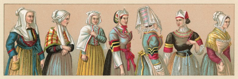 Frankrig kostume af French School