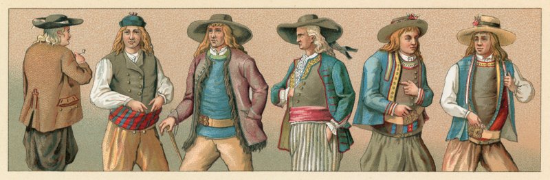 Frankrig kostume af French School
