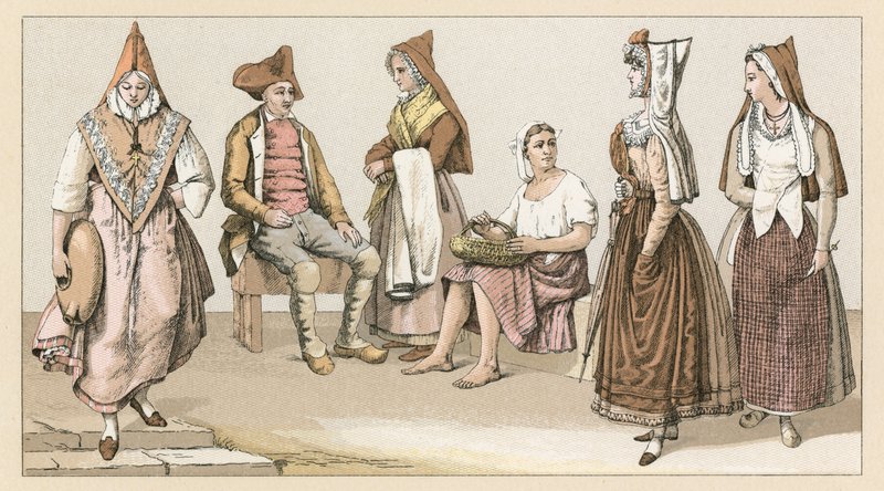 Frankrig kostume af French School