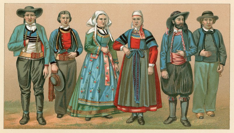 Frankrig kostume af French School