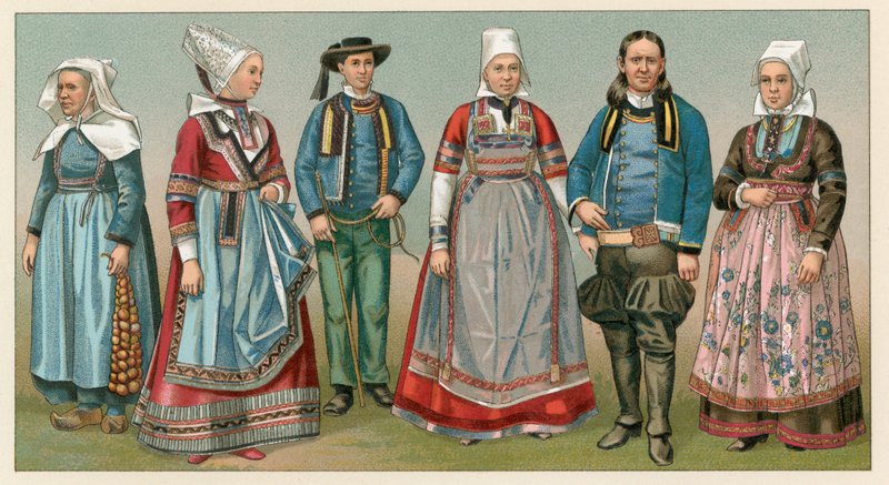 Frankrig kostume af French School