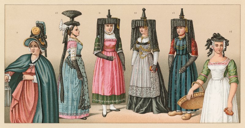 Frankrig XIXth Cent Costume af French School