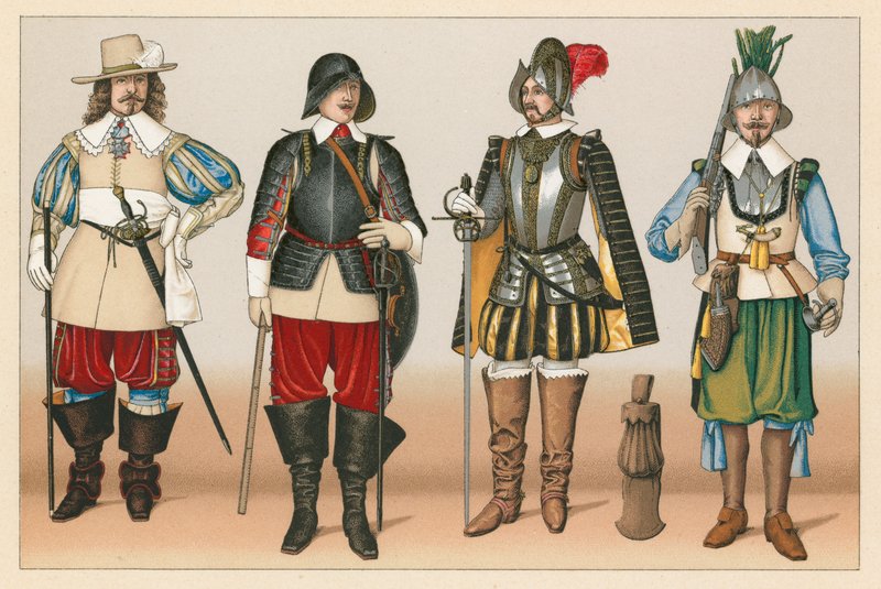 Frankrig XVI-XVIIth Cent kostume af French School
