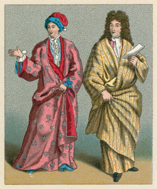 Frankrig XVII-XVIIIth Cent kostume af French School
