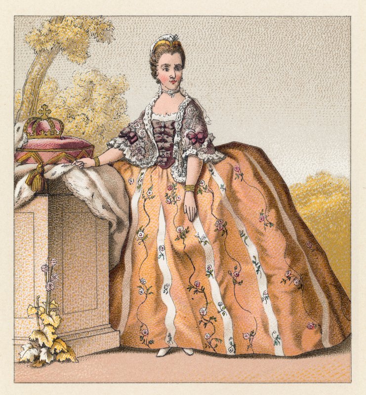 Frankrig XVIIIth Cent kostume af French School