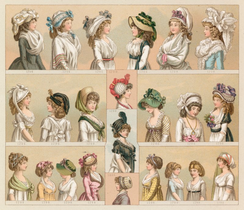 Frankrig XVIII. århundrede kostume af French School