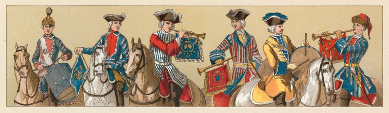 Frankrig XVIIIth Cent kostume af French School