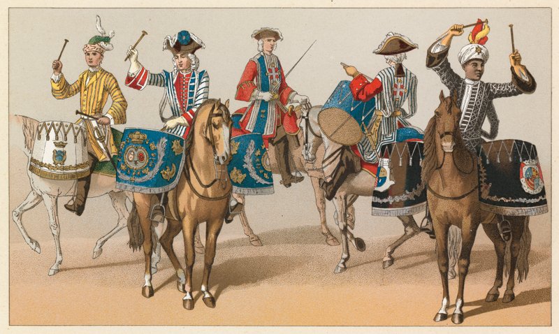 Frankrig XVIIIth Cent kostume af French School