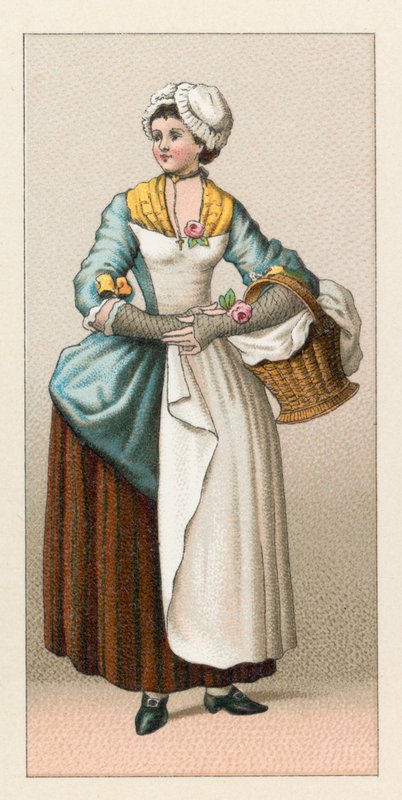Frankrig XVIIIth Cent kostume af French School