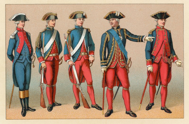 Frankrig XVIIIth Cent kostume af French School