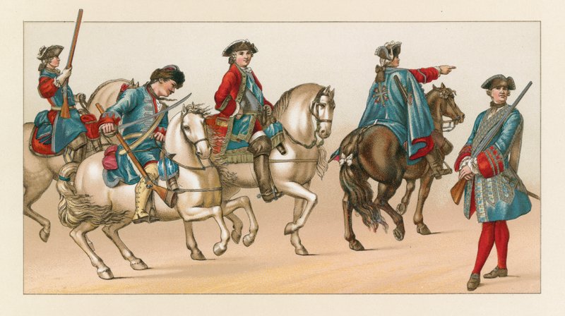 Frankrig XVIIIth Cent kostume af French School
