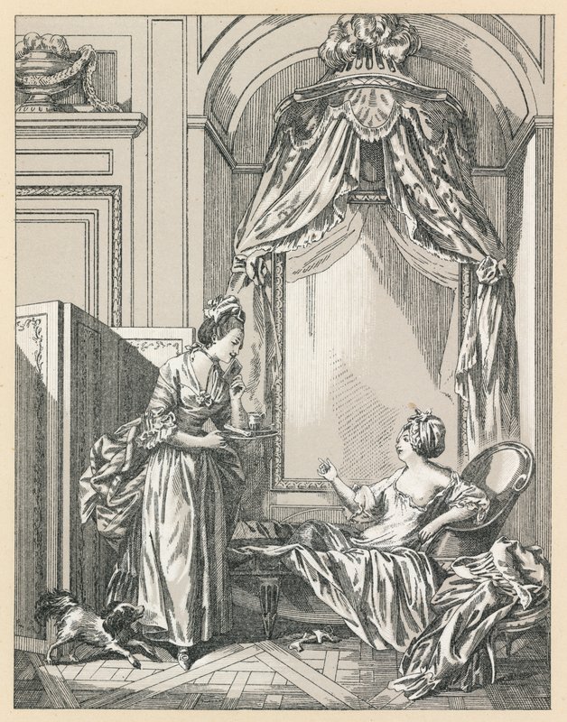 Frankrig XVIIIth Cent kostume af French School