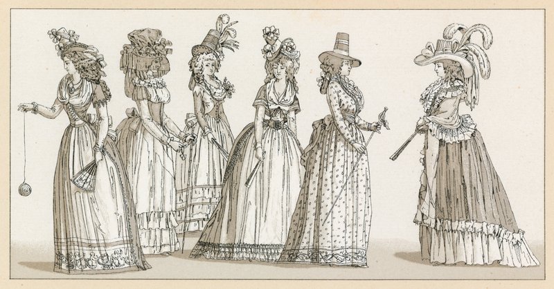 Frankrig XVIIIth Cent kostume af French School