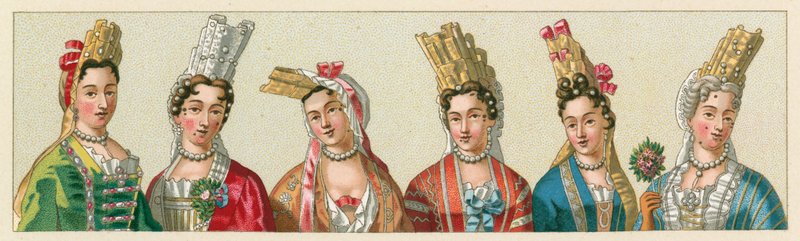 Frankrig XVIIth Cent kostume af French School