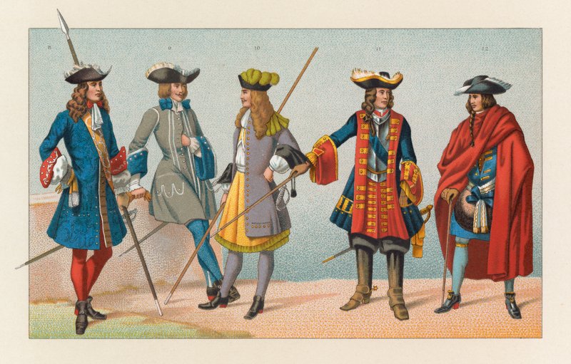 Frankrig XVIIth Cent kostume af French School