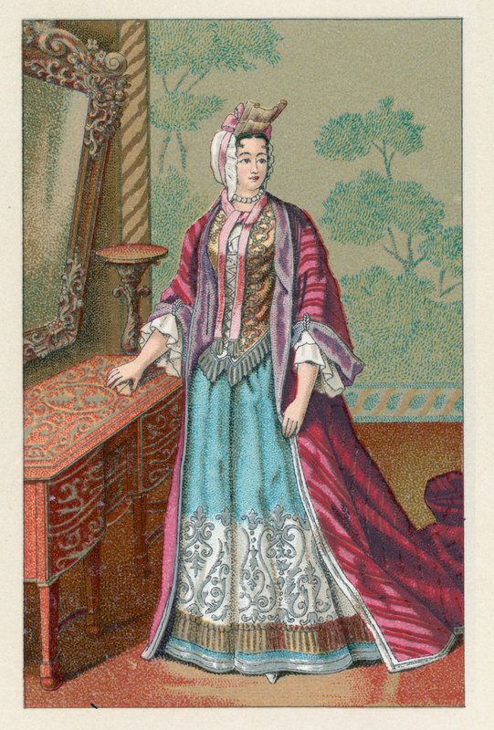 Frankrig XVIIth Cent kostume af French School