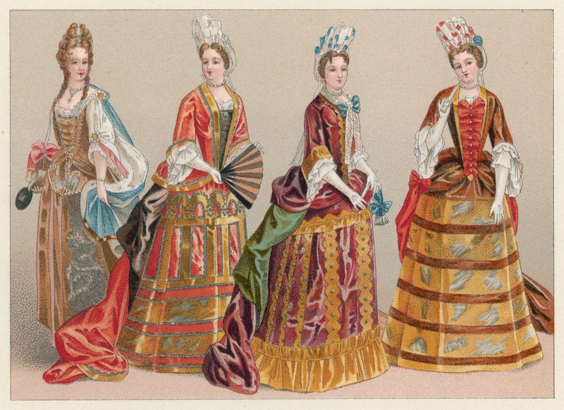 Frankrig XVIIth Cent kostume af French School