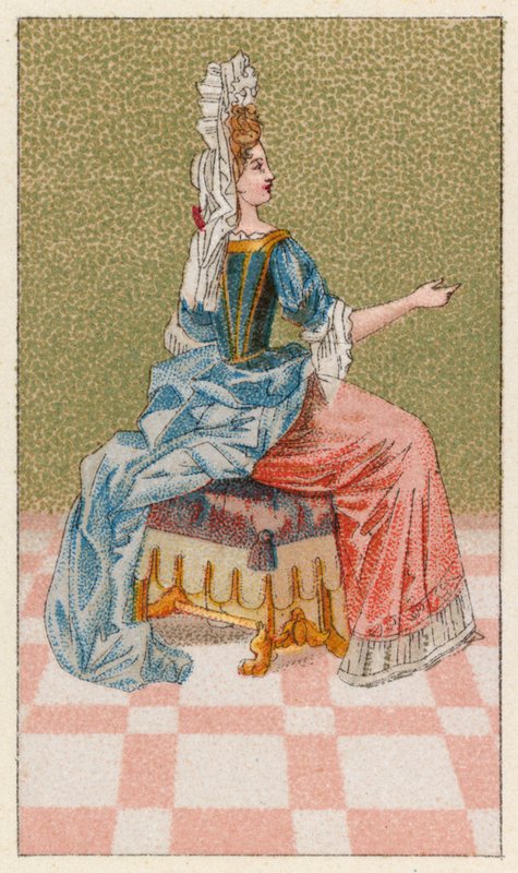 Frankrig XVIIth Cent kostume af French School