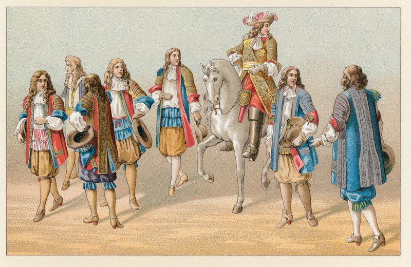 Frankrig XVIIth Cent kostume af French School