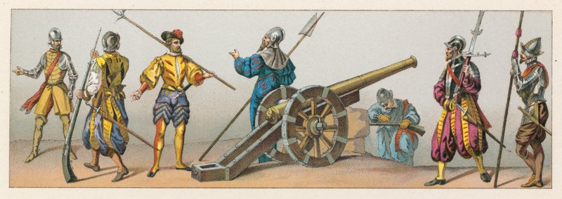 Frankrig XVIth Cent kostume af French School