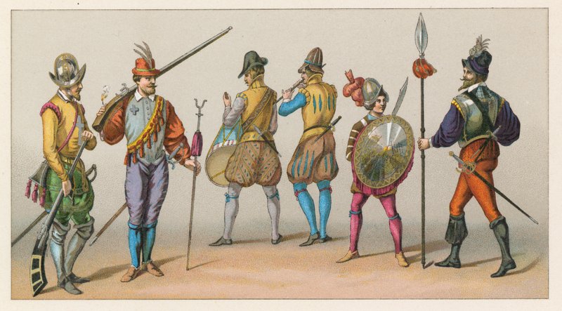 Frankrig XVIth Cent kostume af French School