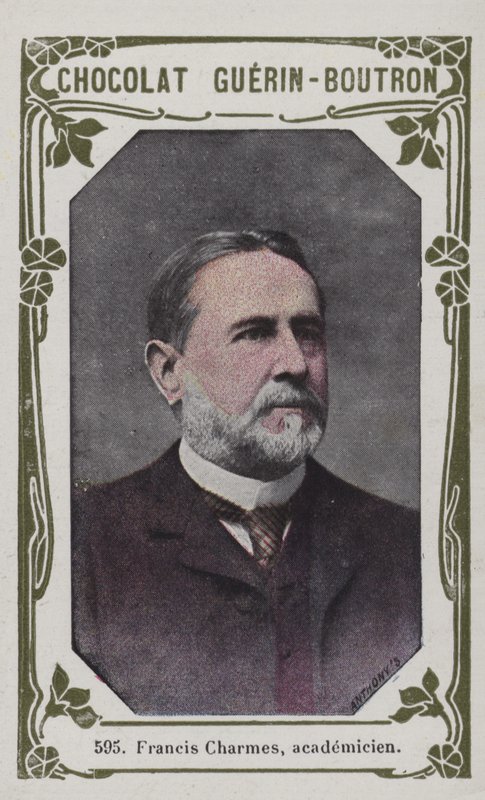Francis Charmes, academicien (farvet foto) af French School