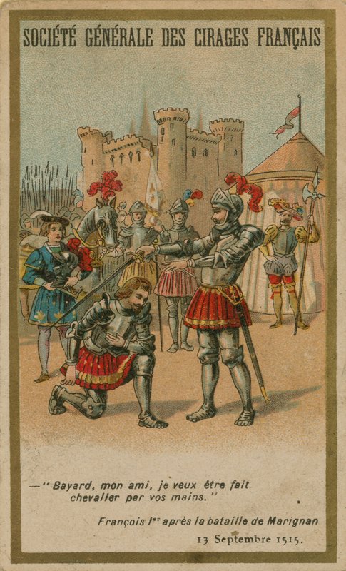 Frans I efter slaget ved Marignano af French School
