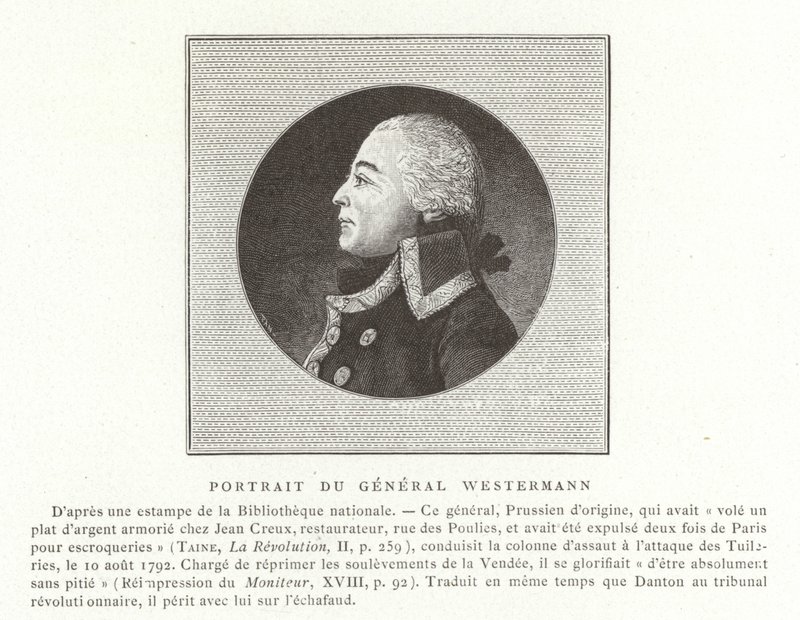 Francois Joseph Westermann, fransk politiker og general for de franske revolutionskrige af French School