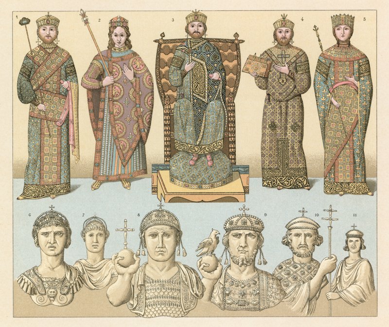 Frank byzantinsk kostume af French School